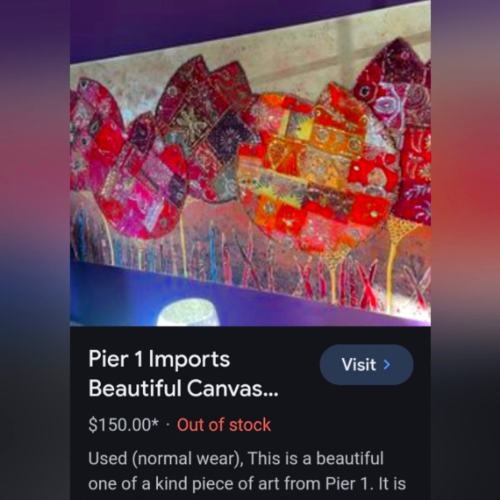 Vibrant floral canvas